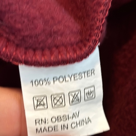 Burgundy and Gray Varsity Jacket - Picture 6 of 11